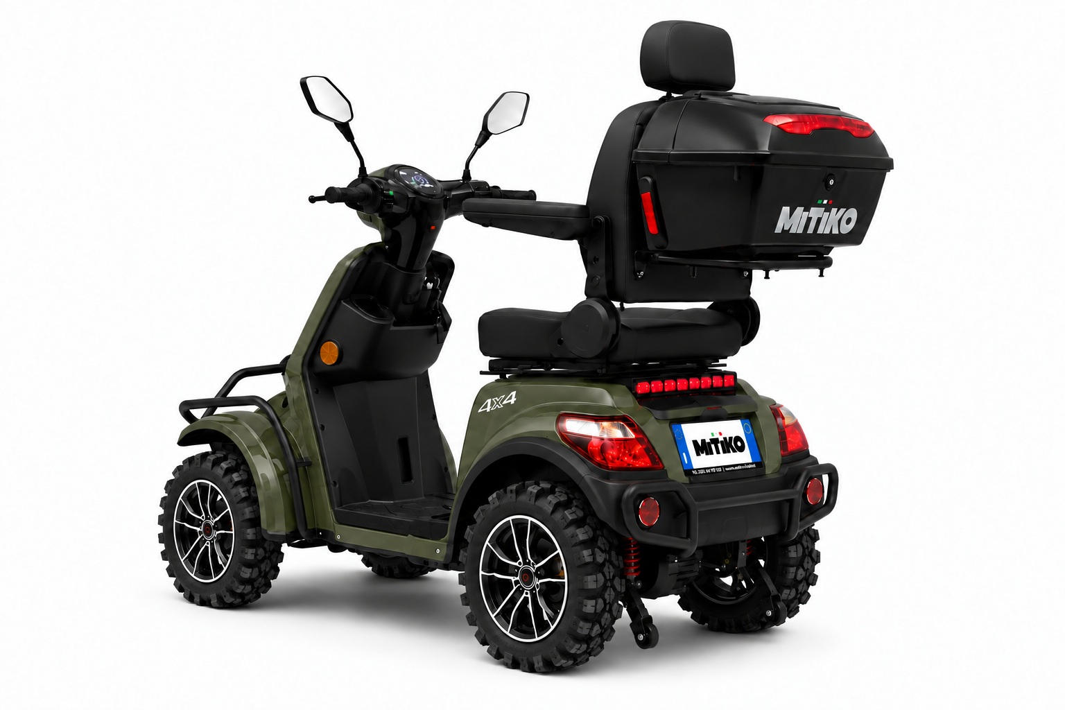 Raptor 4.0, vista posteriore